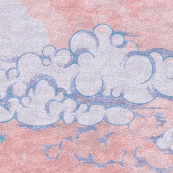 Runner Rugs | Clouds And Star Pink Sky Hand Tufted Wool Rug, 4′ x 6′ Hand Tufted Wool Rugs Hand Tufted Wool Rugs