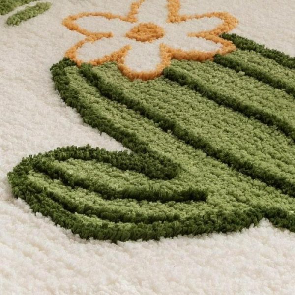 Runner Rugs | Half Circle Green Cactus Bathroom Mat Bath Mats Bath Mats