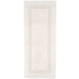 Runner Rugs | Ivory Reversible Cotton Bath Rug Runner Bath Mats Bath Mats