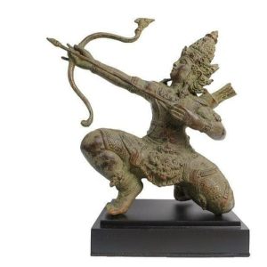 Sculptures | Arjuna Hindu God Bronze Figurine Home Decoration Sculptures