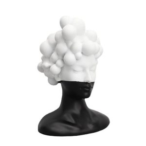 Sculptures | Black And White Bubble Female Head Sculpture Home Decoration Sculptures