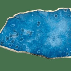 Serveware | Large Blue Agate Cheese Platter Tray, Large: 11" x 7" Kitchen Serveware