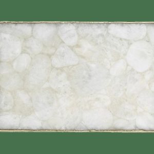 Serveware | Large White Crystal Agate Cheese Platter Tray Kitchen Serveware