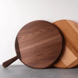 Serveware | Round Cutting Board With Handle I Gunstock Cutting Board Kitchen Serveware