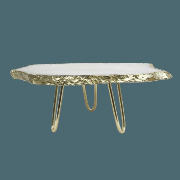 Serveware | White Agate Cake Stand Kitchen Serveware