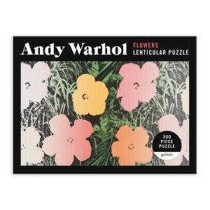 Stationery | Andy Warhol Flowers 300 Piece Lenticular Jigsaw Puzzle Home Decoration Stationery