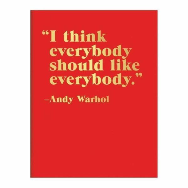 Stationery | Andy Warhol Philosophy Greeting Assortment Notecard Set Home Decoration Stationery