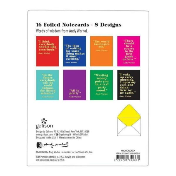 Stationery | Andy Warhol Philosophy Greeting Assortment Notecard Set Home Decoration Stationery