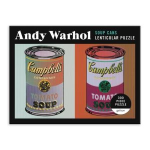 Stationery | Andy Warhol Soup Cans 300 Piece Lenticular Jigsaw Puzzle Home Decoration Stationery