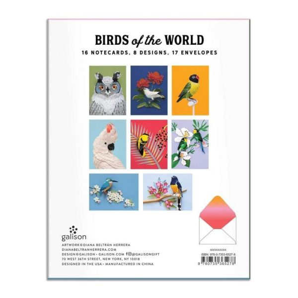 Stationery | Birds Of The World Greeting Assortment Notecard Set Home Decoration Stationery