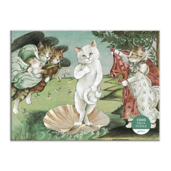 Stationery | Birth Of Venus Meowsterpiece Of Western Art 1000 Piece Jigsaw Puzzle Home Decoration Stationery