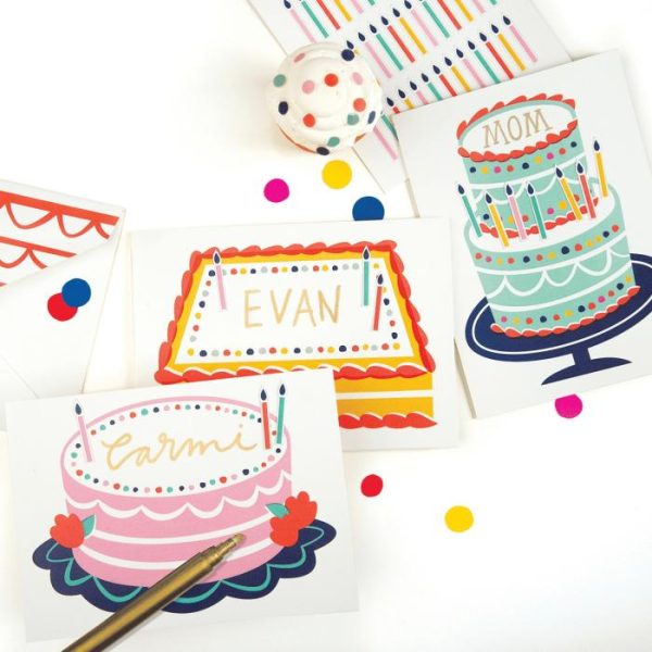 Stationery | Birthday Write-On Cards Home Decoration Stationery