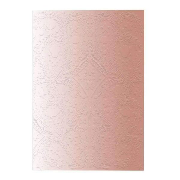 Stationery | Blush Ombre Embossed Paseo Notebook, Small Home Decoration Stationery