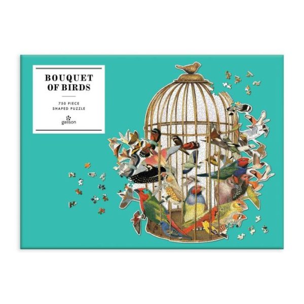 Stationery | Bouquet Of Birds 750 Piece Shaped Jigsaw Puzzle Home Decoration Stationery