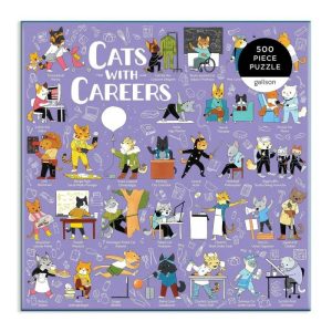 Stationery | Cats With Careers 500 Piece Jigsaw Puzzle Home Decoration Stationery