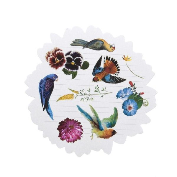 Stationery | Christian Lacroix Birds Sinfonia Shaped Notecard Set Home Decoration Stationery