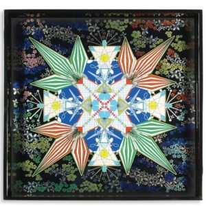 Stationery | Christian Lacroix Flowers Galaxy Square Lacquer Tray Home Decoration Stationery