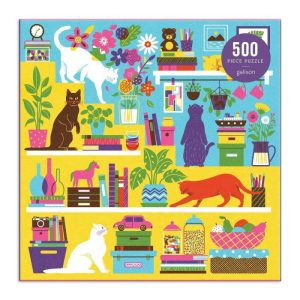 Stationery | Curious Cats 500 Piece Jigsaw Puzzle Home Decoration Stationery