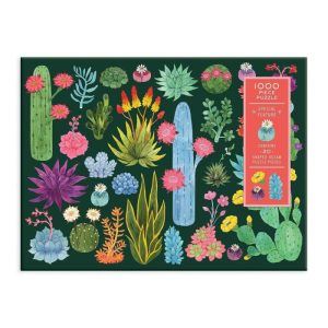 Stationery | Desert Flora 1000 Piece Jigsaw Puzzle With Shaped Pieces Home Decoration Stationery