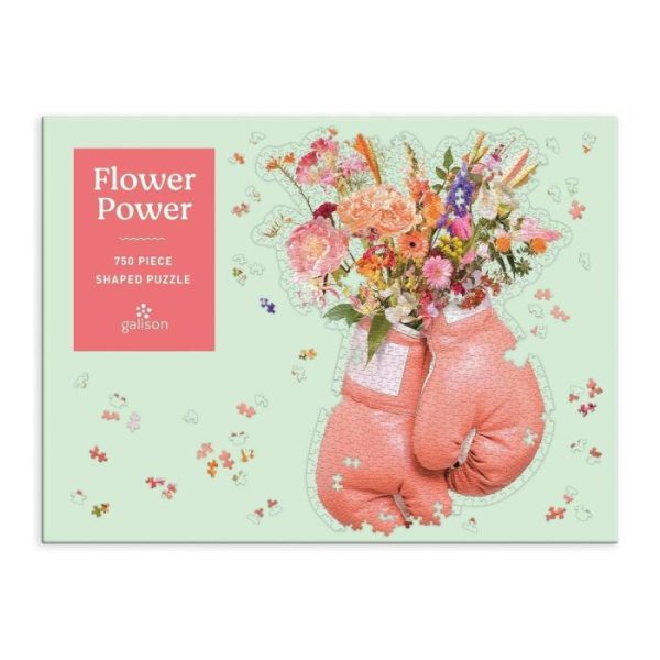 Stationery | Flower Power 750 Piece Shaped Jigsaw Puzzle Home Decoration Stationery