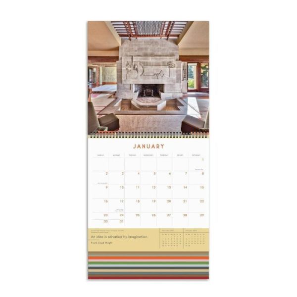 Stationery | Frank Lloyd Wright 2022 Tiered Wall Calendar Home Decoration Stationery