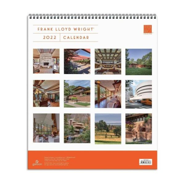 Stationery | Frank Lloyd Wright 2022 Tiered Wall Calendar Home Decoration Stationery