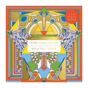 Stationery | Frank Lloyd Wright Imperial Hotel Peacock Rug 500 Piece Foil Jigsaw Puzzle Home Decoration Stationery