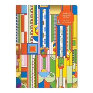 Stationery | Frank Lloyd Wright Saguaro Cactus And Forms Embroidered Handmade Journal Home Decoration Stationery