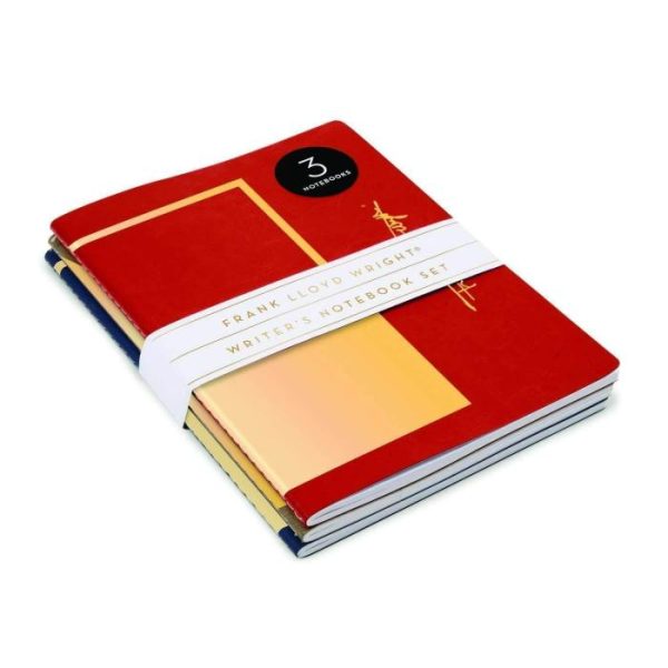 Stationery | Frank Lloyd Wright Vegan Leather Writer’s Notebook Set Home Decoration Stationery