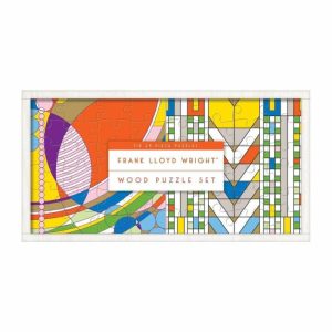 Stationery | Frank Lloyd Wright Wooden Jigsaw Puzzle Set Home Decoration Stationery