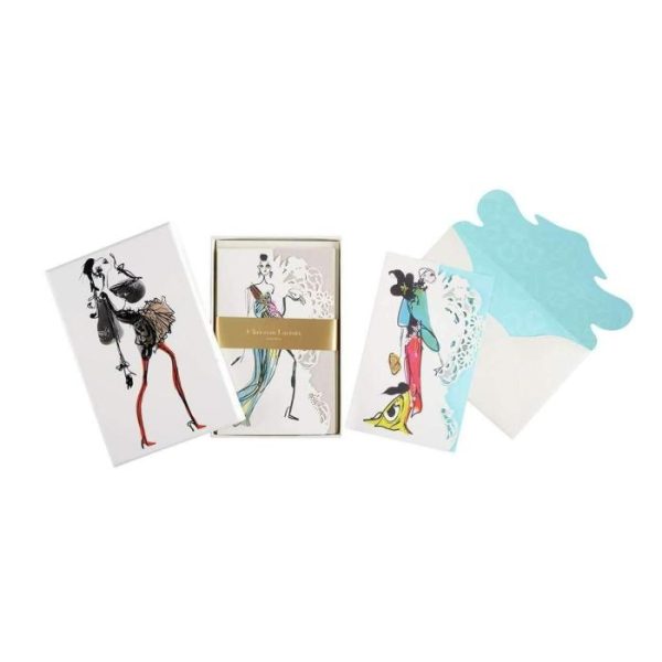 Stationery | Haute Couture Diecut Boxed Notecards Home Decoration Stationery