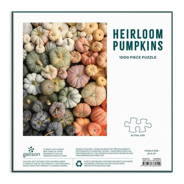 Stationery | Heirloom Pumpkins 1000 Piece Puzzle Home Decoration Stationery