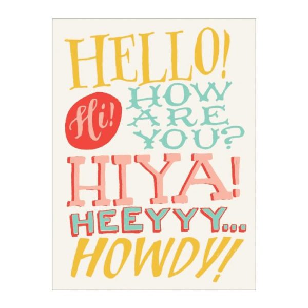 Stationery | High Five By Ladyfingers Letterpress Greeting Card Assortment Home Decoration Stationery