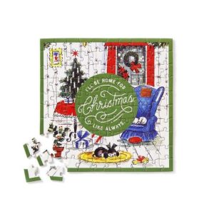 Stationery | Home For Christmas 100 Piece Mini Shaped Puzzle Home Decoration Stationery