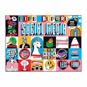 Stationery | Life Before Social Media 1000 Piece Jigsaw Puzzle Home Decoration Stationery