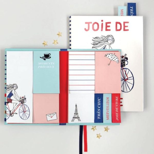 Stationery | Marie Claire Joie De Vivre Sticky Notes Hardcover Book Home Decoration Stationery