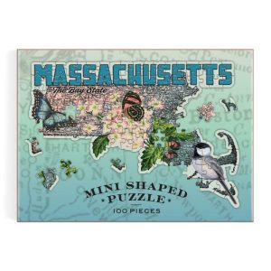 Stationery | Massachusetts Mini Shaped Puzzle Home Decoration Stationery