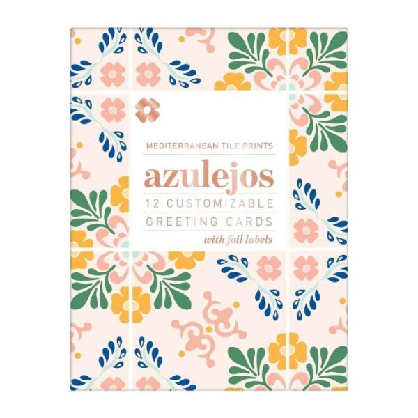 Stationery | Mediterranean Tile Patterns: Azulejos Diy Greeting Card Folio Home Decoration Stationery