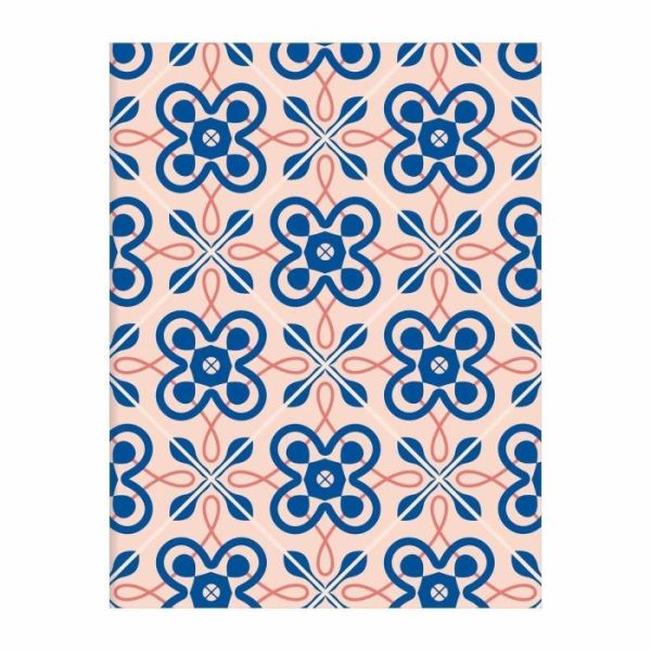 Stationery | Mediterranean Tile Patterns: Azulejos Diy Greeting Card Folio Home Decoration Stationery