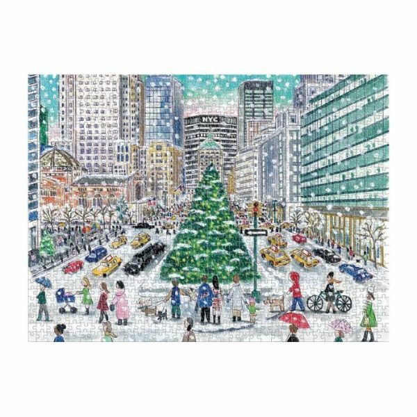 Stationery | Michael Storrings Snowfall On Park Avenue 1000 Piece Puzzle Home Decoration Stationery