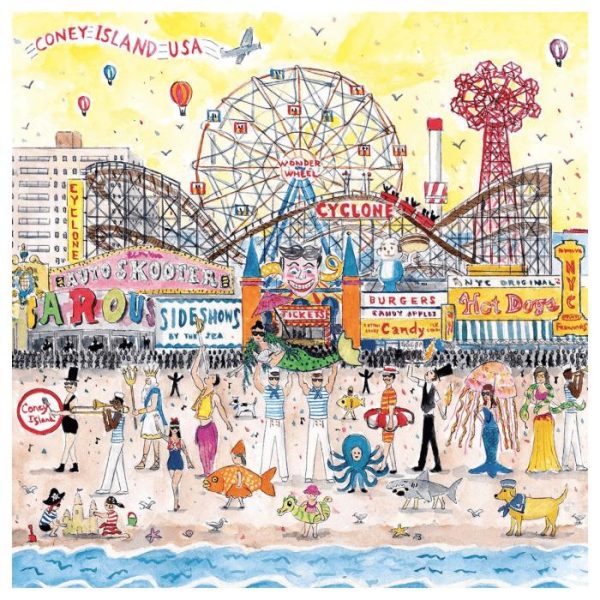 Stationery | Michael Storrings Summer At The Amusement Park 500 Piece Jigsaw Puzzle Home Decoration Stationery