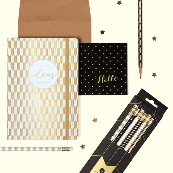 Stationery | Modern Gold Desk Jotter/Blotter Home Decoration Stationery