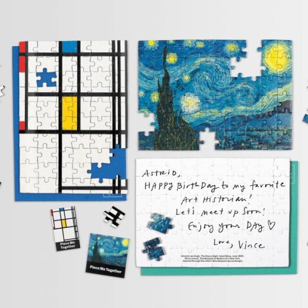 Stationery | Moma Mondrian Greeting Card Puzzle Home Decoration Stationery