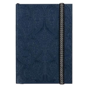 Stationery | Navy Embossed Paseo Notebook, Small Home Decoration Stationery