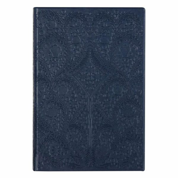 Stationery | Navy Embossed Paseo Undated Agenda Home Decoration Stationery