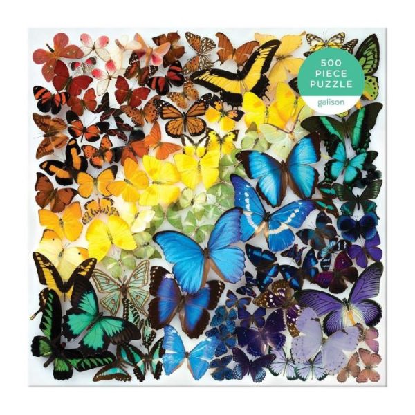 Stationery | Rainbow Butterflies 500 Piece Jigsaw Puzzle Home Decoration Stationery