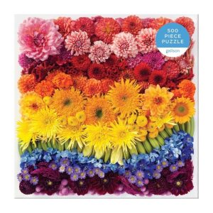 Stationery | Rainbow Summer Flowers 500 Piece Jigsaw Puzzle Home Decoration Stationery