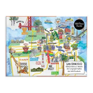 Stationery | San Francisco 1000 Piece Jigsaw Puzzle Home Decoration Stationery