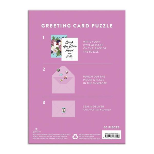 Stationery | Say It With Flowers Hi Greeting Card Puzzle Home Decoration Stationery