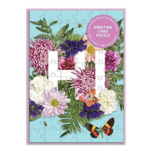 Stationery | Say It With Flowers Hi Greeting Card Puzzle Home Decoration Stationery